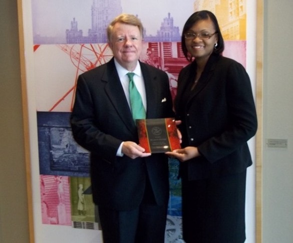 Attorney William H. Kitchens with Arnall Golden Gregory LLP and Adjunct Professor at Emory University School of Law, receiving recognition